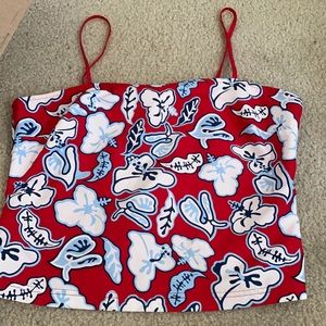hawaiin open back tank top